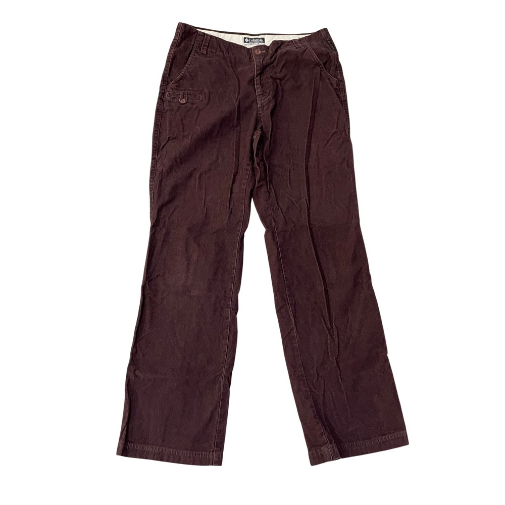 Columbia Women's 10 Corduroy Outdoor Pants Regular Brown Cotton